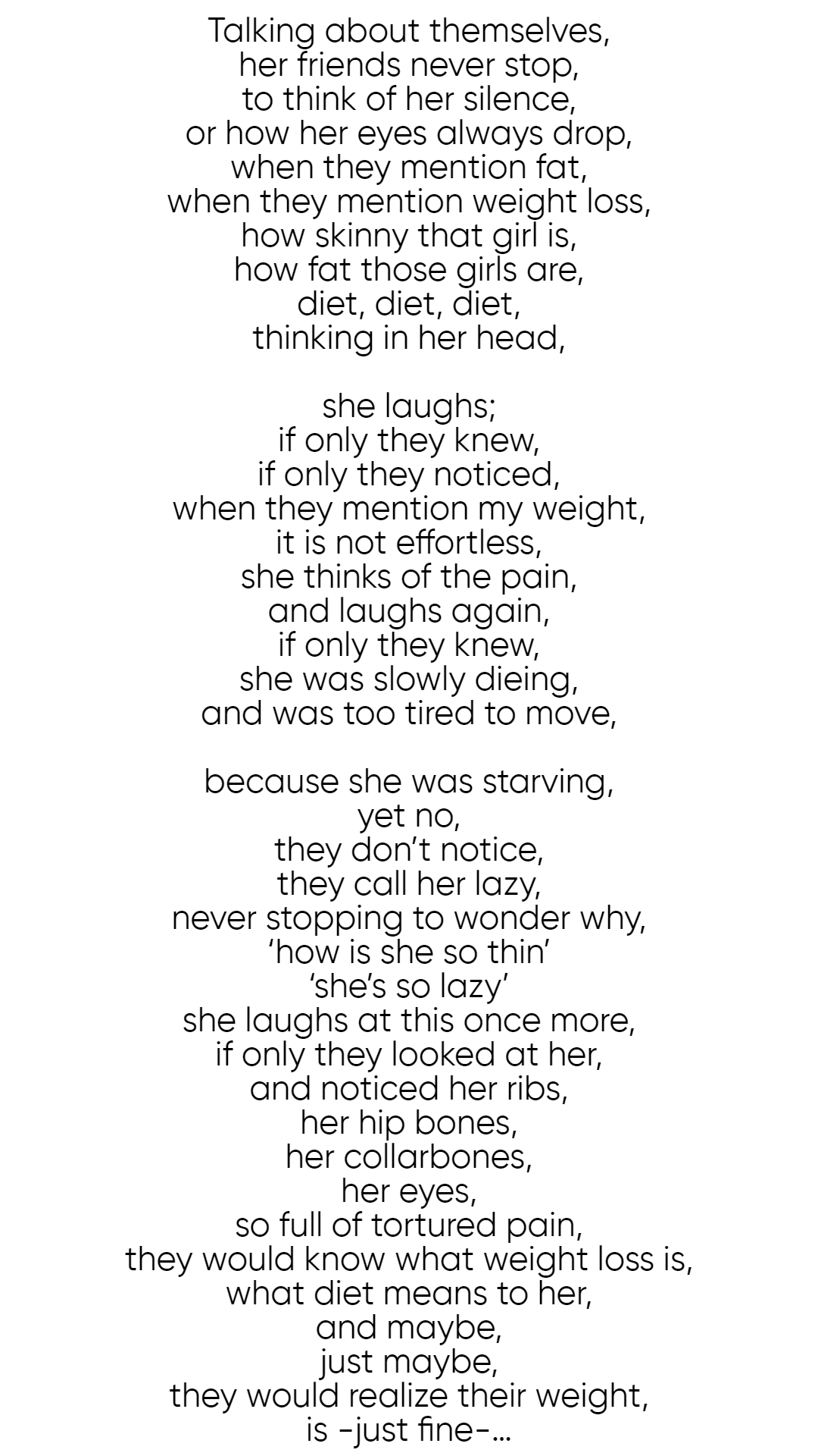 Effortlessly Thin Girl by Maya Robena